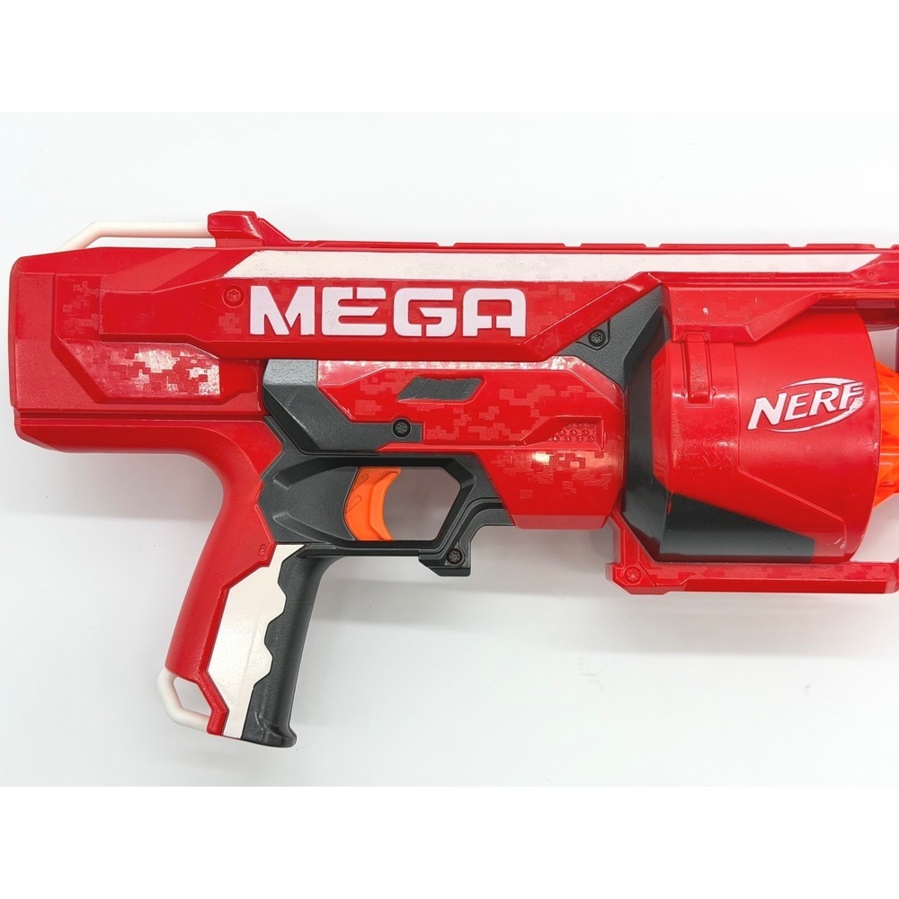 Nerf N-Strike MEGA Rotofury Blaster Red Rotating Drum Slam Fire Pump Action Gun - Picture 4 of 8